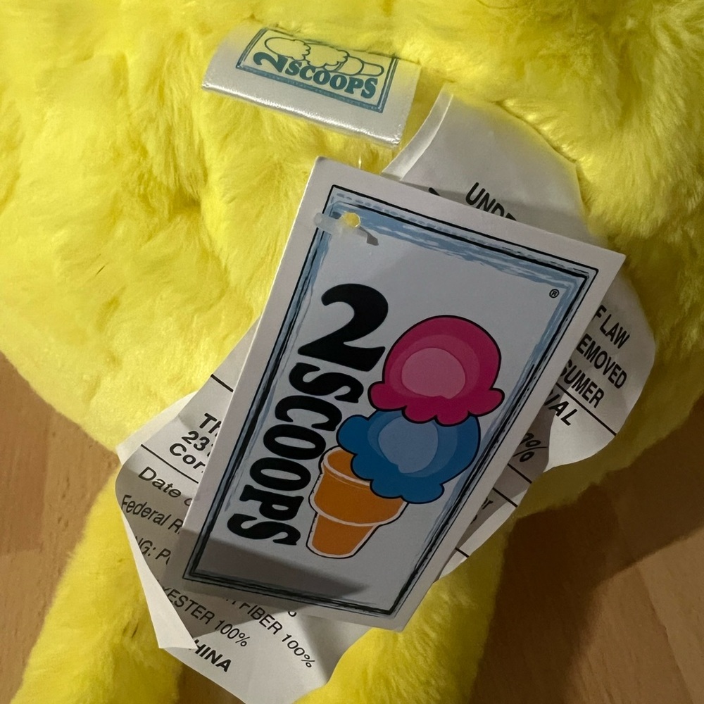 NWT 2 Scoops Kawaii Pineapple Plush Toy – Yellow Stuffed Animal - Super Soft - Picture 3 of 5